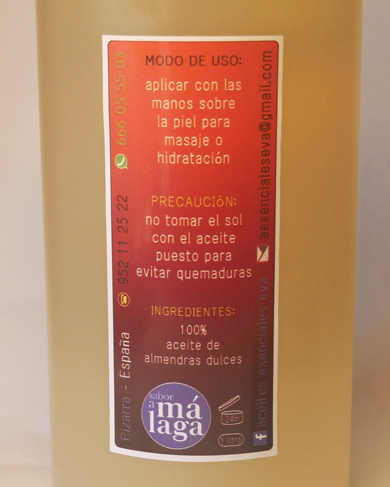 ACEITE DE ALMENDRAS DULCES 1L.